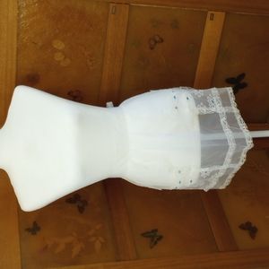 VTG Cottagecore Sheer Lace Daisy Apron
